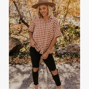 Roolee Gingham Blouse